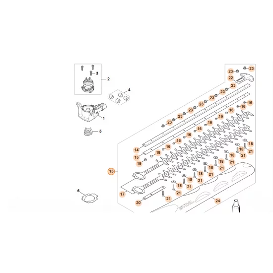STIHL  Zestaw urządzenia tnącego 600 mm / 24" HA06 710 5902